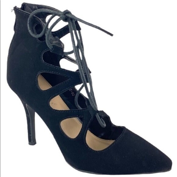 Top Moda Women's Lace Up High Heels Size 7 - Picture 1 of 9